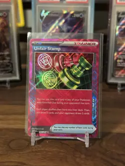 Pokemon TCG Twilight Masquerade Unfair Stamp 165/167 - Image 1