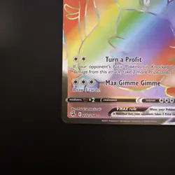 Pokemon 2021 Greedent VMAX 272/264 Rainbow Secret Fusion Strike - Image 5