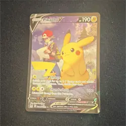 Pokemon Pikachu V Full Art Holo TG16/TG30 Lost Origin 190 HP - Image 1