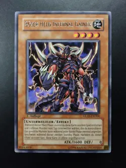 YUGIOH 2007 | EVIL HERO INFERNAL GAINER | GLAS-DE004 | 1ST EDT | GERMAN | NM - Image 1