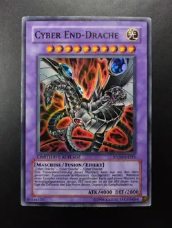 YUGIOH 2007 | CYBER END DRAGON | STON-DESE1 | LIMITED EDT | GERMAN | VG-GD (PL) - Image 1