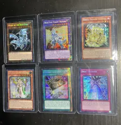 Konami Yu-Gi-Oh! 6 Card Lot Mega Pack Starlight Rare Holo Blue Eyes Dragon Queen - Image 1