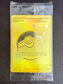 Poke Ball SWSH146 Celebrations Pokemon Card TCG Gold Promo Exclusive SEALED - Nm - Image 1