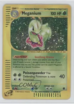 Meganium Holo Pokemon e-Card Series Expedition #18 2002 - Image 1