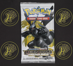 Legendary Treasures Black And White Sealed New Pokemon Trading Card Booster Pack - Image 1