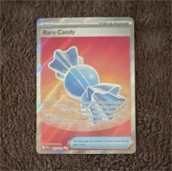 Pokemon TCG Rare Candy Trainer-Item Full Art Holo MEGA 175/185 Card - Image 1