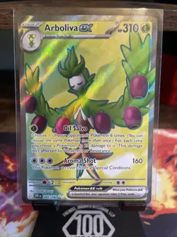Pokemon TCG Arboliva EX 207/182 Full Art Holo Card, 2025 Destined Rivals Series - Image 1