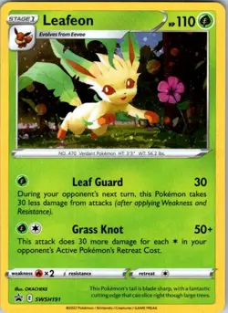 Leafeon Promo SWSH: Sword & Shield Promo Cards SWSH191 NM - Image 1