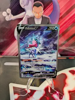 Suicune v Crown Zenith Galarian Gallery Holo Ultra Rare Card GG38 GG70 - Image 1