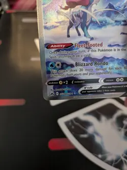 Suicune v Crown Zenith Galarian Gallery Holo Ultra Rare Card GG38 GG70 - Image 4