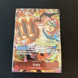 Koby OP12 Release Event Winner One Piece Promo Card P-092 NM - Image 1