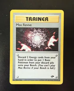 Pokemon TCG Trainer Max Revive Gym Challenge 117/132 Card Uncommon - Image 1