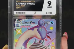 Lapras Vmax SV111/SV122 Shining Fates Full Art Rare Pokemon TCG Card Ace MINT 9 - Image 3