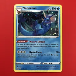 2020 | Pokemon TCG (VAPOREON SWSH072 NM | PROMO) Holo Card English Foil CCG - Image 1