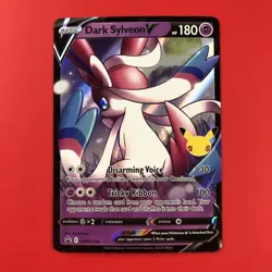 2021 | Pokemon TCG (DARK SYLVEON V SWSH134 NM | Celebrations) Holo Card English - Image 1