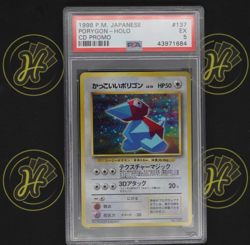 Porygon CD Promo No. 137 Japanese 1998 Pokemon Trading Rare Card Holo EX PSA 5 - Image 1