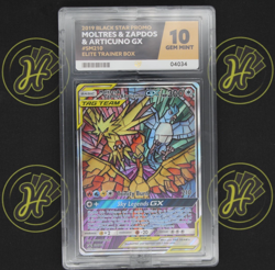 Moltres Zapdos Articuno GX SM210 Black Star Promo Pokemon Card ACE GEM MINT 10 - Image 1