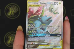 Celebi & Venusaur GX SM167 Tag Team Black Star Promo Pokemon Card SPANISH NM - Image 5