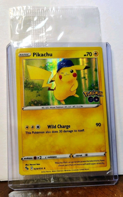 POKEMON PIKACHU 028/078 HOLO RARE POKEMON GO STORE PROMO CARD SEALED - Image 3