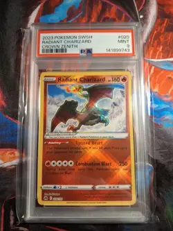Pokemon TCG Radiant Charizard Crown Zenith Card #020/159 PSA 9 Mint - Image 1