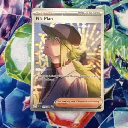 Pokemon TCG N's Plan 170/086 Sir S&V Black Bolt Card Near Mint Condition English - Image 1
