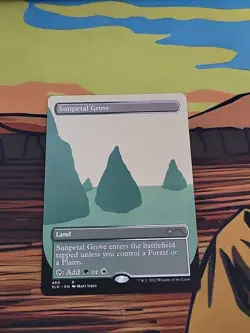 MTG Secret Lair Sunpetal Grove Borderless Near Mint Condition - Image 1