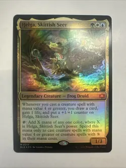 Helga, Skittish Seer Bloomburrow Foil - Image 1