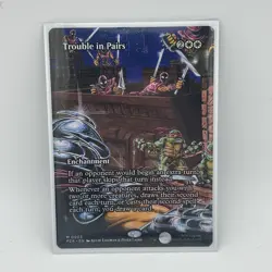 Magic The Gathering MTG TMNT - Trouble In Pairs, Borderless, Mythic, 0003 Source - Image 1