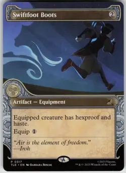 MTG Swiftfoot Boots (Showcase) Normal NM Avatar: The Last Airbender: Eternal-Leg - Image 1