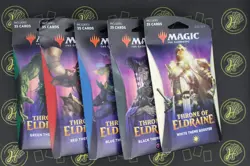 MTG Throne of Eldraine Theme Booster Bundle x5 Sealed Magic The Gathering Set - Image 1