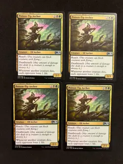 x4 Poison-Tip Archer 4x [Core Set 2019] Magic MTG Cards LP - Image 1