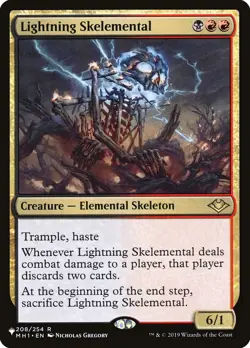 MTG Lightning Skelemental ** The List ** English - Image 1