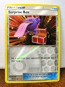 POKEMON SURPRISE BOX 187/214 REVERSE HOLO UNBROKEN BONDS GENGAR HP-DMG - Image 1
