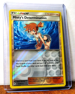 POKEMON MISTY'S DETERMINATION 62/68 REVERSE HOLO HIDDEN FATES LP-NM - Image 5