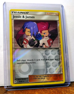 POKEMON JESSIE & JAMES 58/68 REVERSE HOLO RARE HIDDEN FATES LP-NM - Image 5