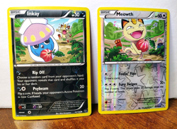 INKAY 41/108 & MEOWTH 67/108 REVERSE HOLOS ROARING SKIES THE GREAT BERRY HEIST - Image 1