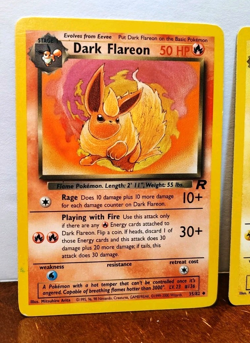POKEMON TEAM ROCKET EEVEELUTIONS DARK FLAREON 35/82 JOLTEON 38/82 VAPOREON 45/82 - Image 2
