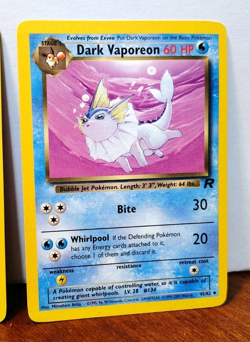 POKEMON TEAM ROCKET EEVEELUTIONS DARK FLAREON 35/82 JOLTEON 38/82 VAPOREON 45/82 - Image 4