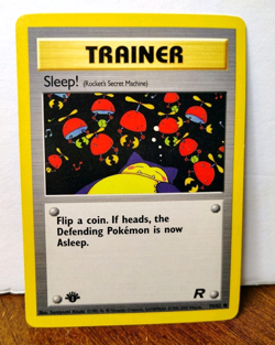 POKEMON SLEEP! 79/82 1ST EDITION TRAINER TEAM ROCKET NM NEAR MINT SNORLAX - Image 1