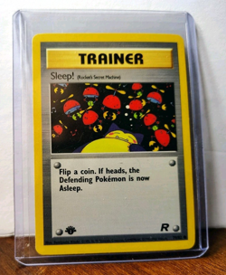 POKEMON SLEEP! 79/82 1ST EDITION TRAINER TEAM ROCKET NM NEAR MINT SNORLAX - Image 5