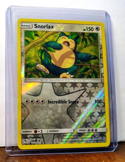 POKEMON SNORLAX 50/68 REVERSE HOLO RARE HIDDEN FATES LP - Image 5