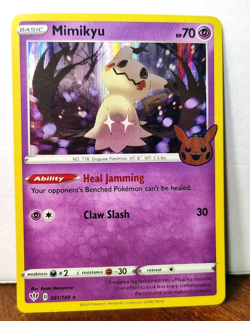 POKEMON MIMIKYU 081/189 HOLO RARE TRICK OR TRADE HALLOWEEN LP - Image 1