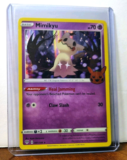 POKEMON MIMIKYU 081/189 HOLO RARE TRICK OR TRADE HALLOWEEN LP - Image 5