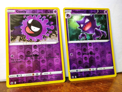 POKEMON GASTLY 055/198 & HAUNTER 056/198 REVERSE HOLO CHILLING REIGN - Image 1