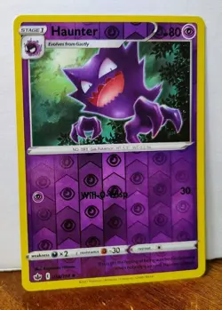 POKEMON GASTLY 055/198 & HAUNTER 056/198 REVERSE HOLO CHILLING REIGN - Image 3
