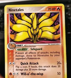 POKEMON NINETALES 19/108 NON HOLO RARE POWER KEEPERS HP-DMG - Image 5