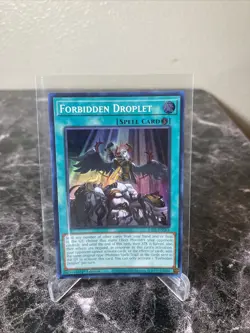 Forbidden Droplet RA01-EN064 Super Rare 25th Anniversary 1st Edition NM Yugioh - Image 1