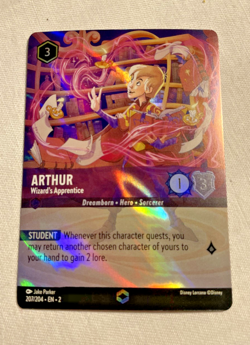 Arthur - Wizard's Apprentice #207 Disney Lorcana Holo Foil TCG Near Mint NM - Image 1