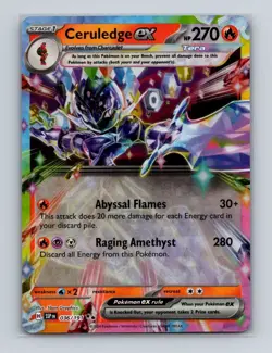 Ceruledge ex 036 2024 Pokemon Surging Sparks Double Rare Card NM+ - Image 1