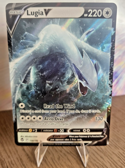 Pokemon Lugia v Full Art Holo Card 138/195 Sword & Shield Silver Tempest - Image 1
